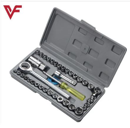 ORIGINAL - Aiwa 40 Pcs Socket Wrench Set Tool Kit Combination Set Small Travel Car Tool Set