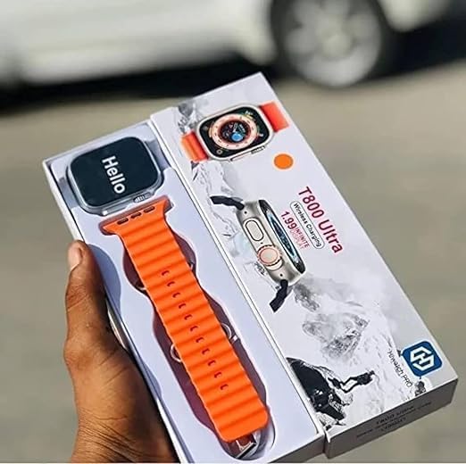 T800 Ultra Smart Watch | AMOLED Display, Bluetooth Calling, Fitness & Health Tracker Smartwatch for Men & Women