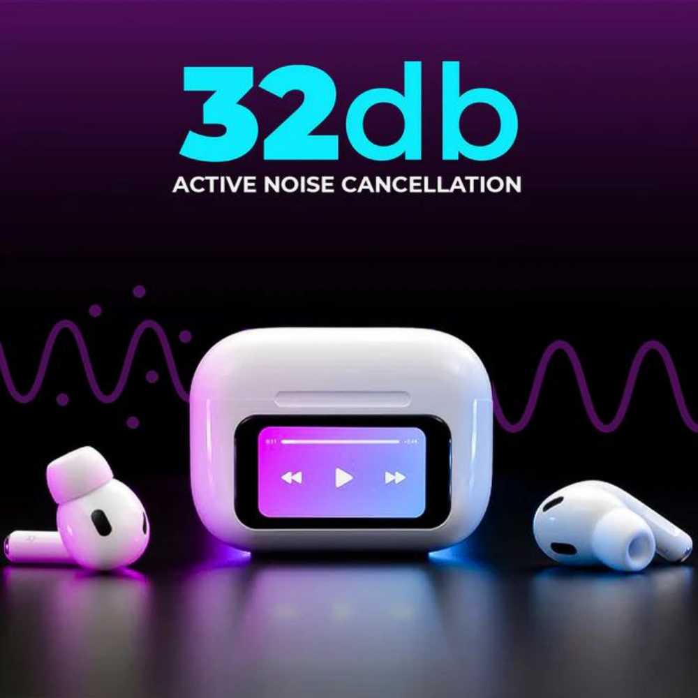 A9 Pro Wireless Earbuds | Touch Screen LED Display | AirPods Pro Style