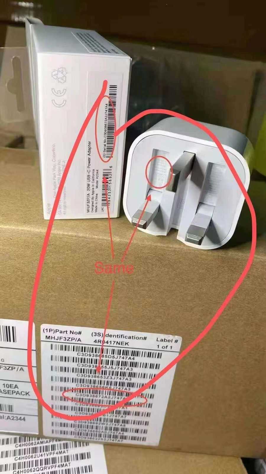 Original 3-Pin 20W USB-C Power Adapter – Heavy Duty | Serial Matched | UK Plug