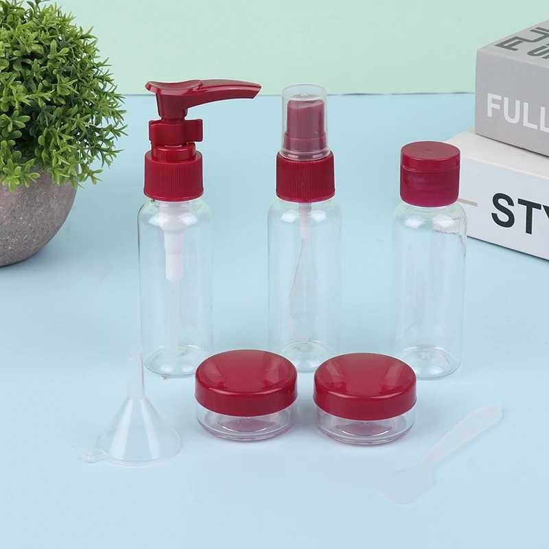Portable Travel Refillable Empty Bottle Set Essence Shampoo Shower Gel Container Can Spray Lotion Bottling
