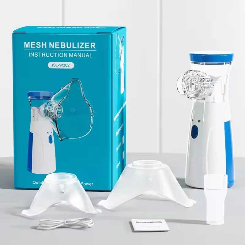 Handheld Portable Autoclean Inhale Nebulizer Mesh Atomizer Silent Inhaler Nebuliser Inhalator for Adult Kids Nebulizador